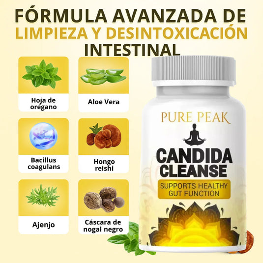 Candida Cleanse Alivio al hinchazón y malestar digestivo