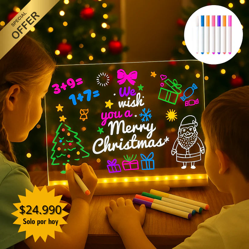 Pizarra Neón LED Mágico